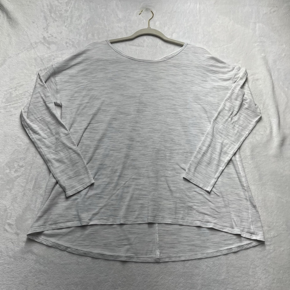 Lululemon Back Into It Women's 6 Space Dye Grey White‎ Fitness Athletic